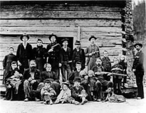 The Hatfield Clan. The picture was taken in 1897.