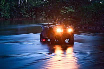A creek crossing on the outlaw trails of W. Virginia.
